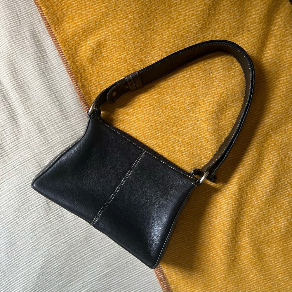 Nine West Black Leather Shoulder Purse
